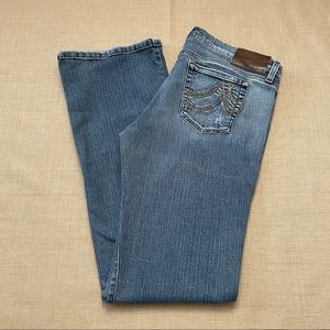 DKNY Jeans Brooklyn Distressed Low Rise Jeans